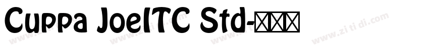 Cuppa JoeITC Std字体转换